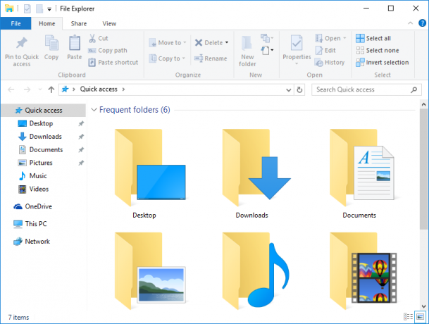 Ukuran ikon folder Windows 10 2