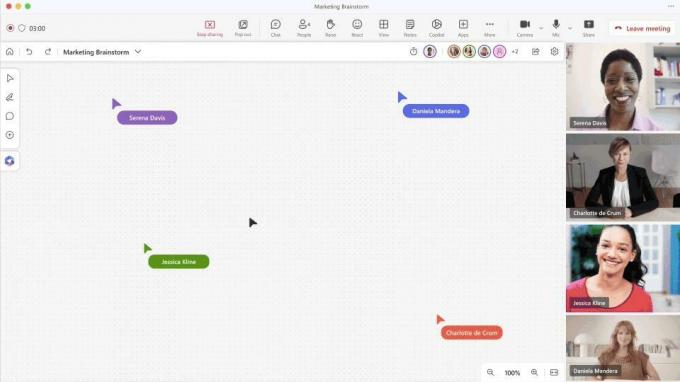 Copilot Whiteboard-idégenerering