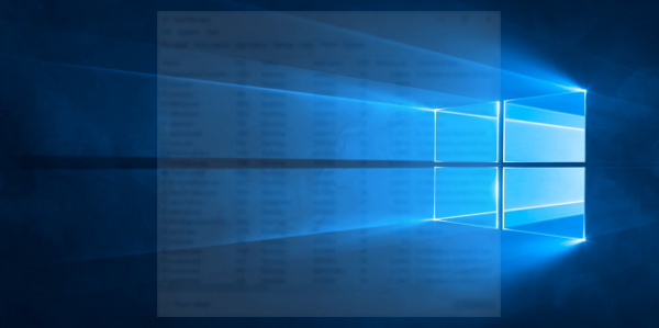 Windows 10 kör dold banner