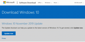 „Windows 10“ 1909 versija pasiekiama naudojant „Update Assistant“.