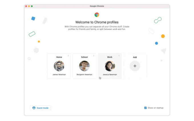 Google Chrome profil 1