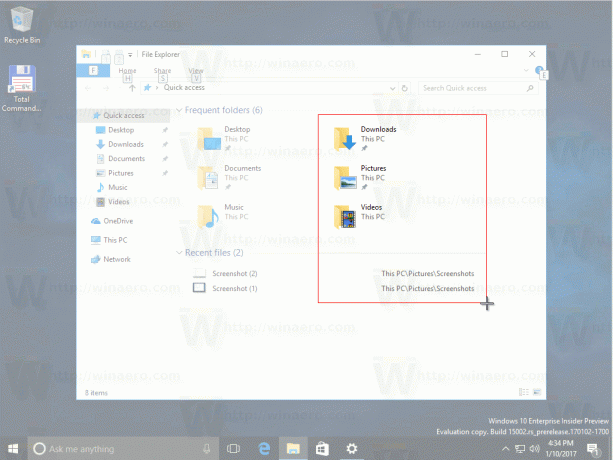 Windows10キャプチャするリージョンを選択