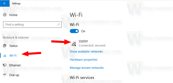 Afficher la force du signal du réseau sans fil Windows 10 Img4