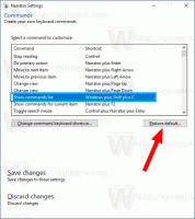Alterar atalhos de teclado do Narrator no Windows 10