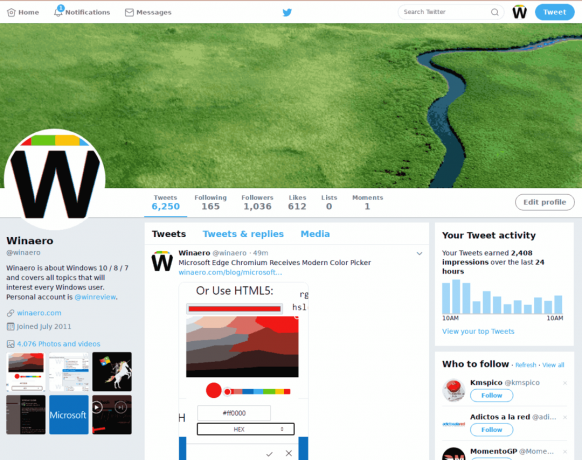 Twitter Altes Design wiederhergestellt