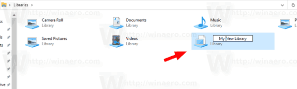 Windows 10 Crear nueva biblioteca 2