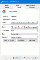 Sådan tilføjes flere deaktiveringsfunktioner til Edge og Chrome-genvej