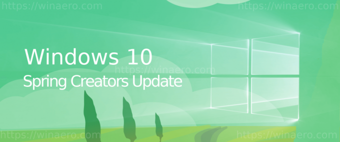 Banner di aggiornamento di Windows 10 Spring Creators