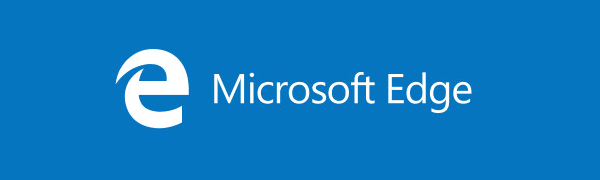 „Microsoft Edge“ logotipo reklamjuostė