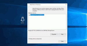 Hozzon létre egy Hardver biztonságos eltávolítása parancsikont a Windows 10 rendszerben