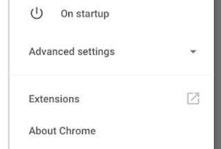 Chrome installerede udvidelseslink