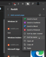 Microsoft Edge अब संग्रह को दिनांक और नाम के आधार पर छाँटने की अनुमति देता है