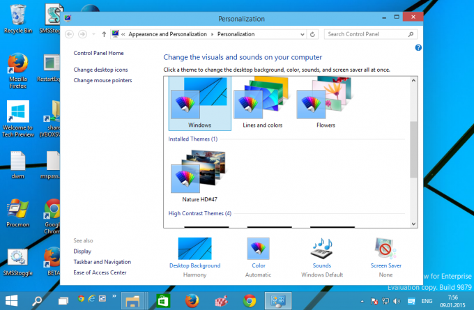 téma nainstalujte všichni uživatelé pro Windows 10