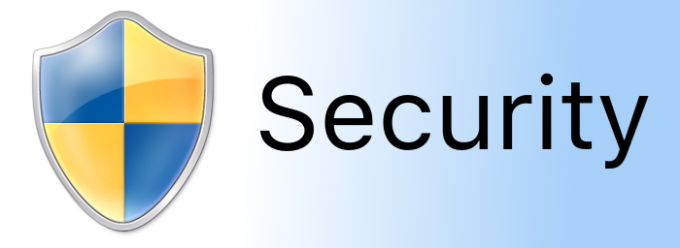 Banner cu sigla de securitate UAC