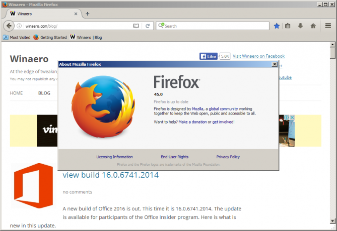 Firefox 45