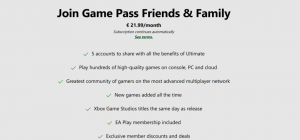 Microsoft официально анонсировала Xbox Game Pass Family & Friends