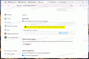 Firefox ora può mostrare i termini di ricerca invece dell'URL