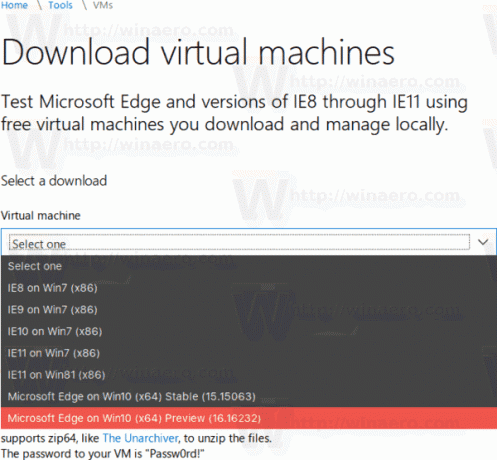 Windows 10 Build 16232 officiel Vm 1