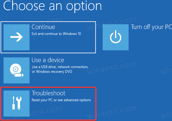 Felsökning av Windows 10-återställningsmiljö