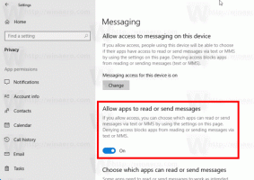 Disabilita l'accesso dell'app alla messaggistica in Windows 10
