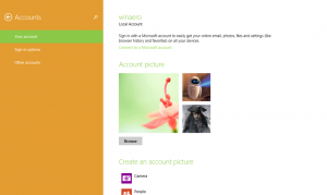 Come rimuovere le immagini dell'avatar dell'immagine utente precedentemente utilizzate in Windows 8.1
