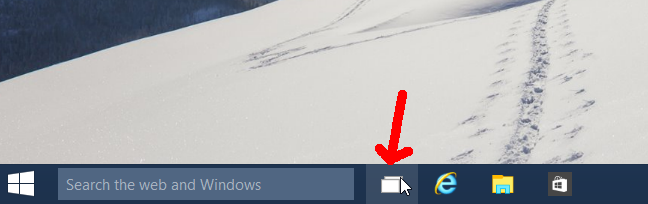 бутон за изглед на задачите windows 10