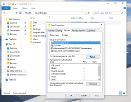 Remova a guia Segurança das propriedades do arquivo no Windows 10