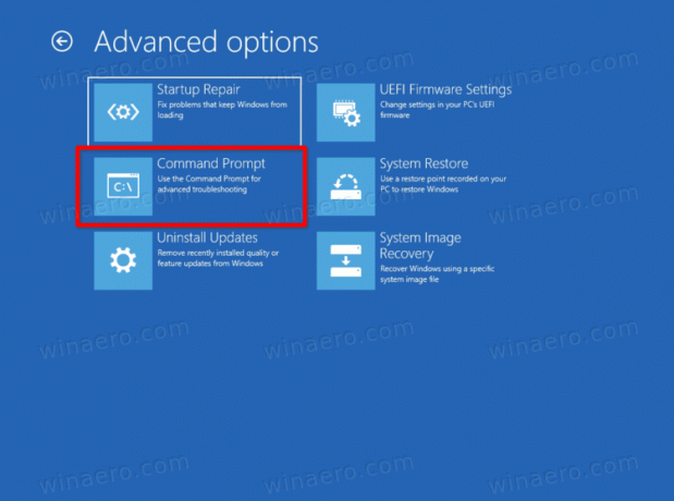 Otvorite naredbeni redak pri pokretanju sustava Windows 11