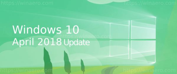 Windows 10. April 2018 Update-Banner