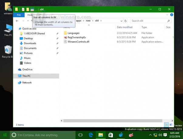 Hızlı erişim araç çubuğuna Windows 10 komutu eklendi