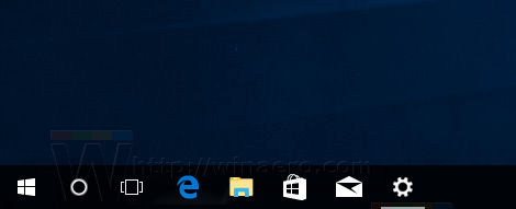 Ikona Cortana na hlavním panelu