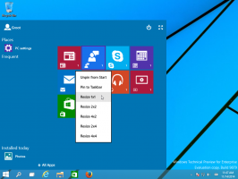 Iespējojiet slepeno slēpto Continuum UI (jauno sākuma ekrānu) operētājsistēmā Windows 10 TP3