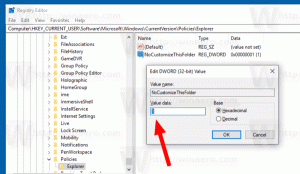 Supprimer l'onglet Personnaliser des propriétés du fichier dans Windows 10