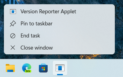 Windows 11 End Task Taskbar kontekstmeny