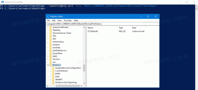 Langsung Buka Kunci Registri Dengan PowerShell