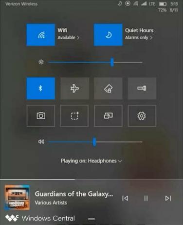 03 1 Controlecentrum voor zowel Windows 10 Mobile als Andromeda OS