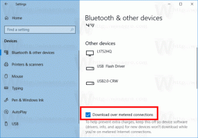 Apparaatsoftware downloaden via gemeten verbinding in Windows 10