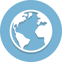Reģionālā Mui tīkla tīmekļa globusa ikona 256