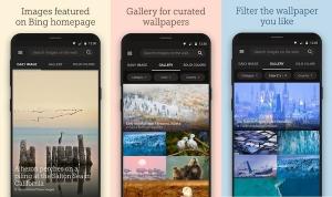 Microsoft hat die Bing Wallpapers-App für Android veröffentlicht