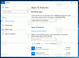 Flyt apps til et andet drev i Windows 10