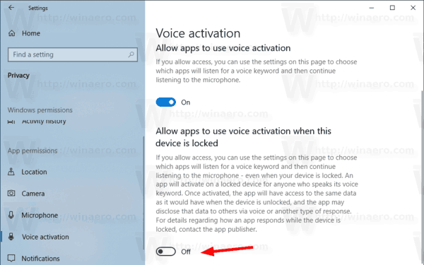 Windows 10 privaatsus häälaktiveerimine 02