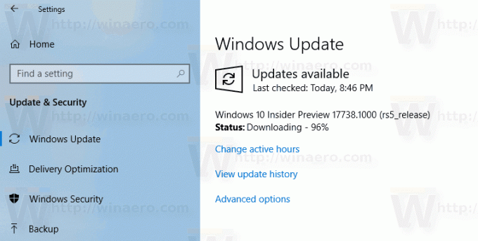 Stiahnite si Windows 10 Build 17738 