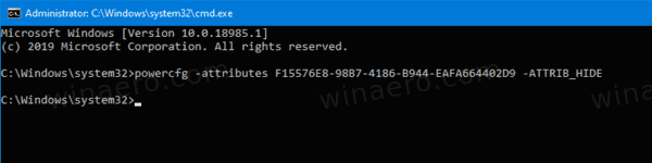 Windows 10 Мережне підключення в режимі очікування Додати до параметрів живлення