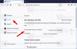 تغيير صفحة علامة التبويب الجديدة والصفحة الرئيسية في Mozilla Firefox