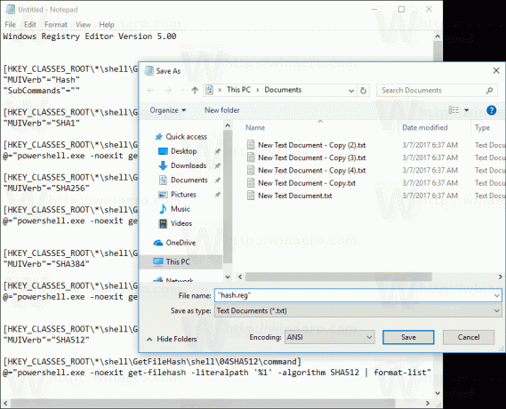 ハッシュコンテキストメニューの微調整