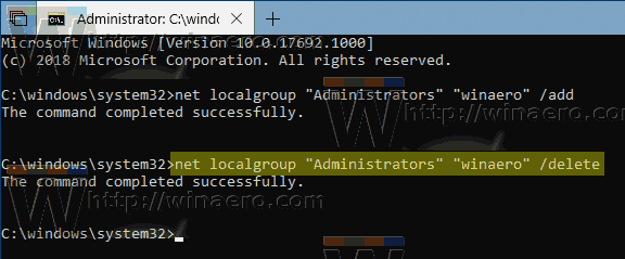 „Windows 10“ tinklo vietinės grupės ištrynimas