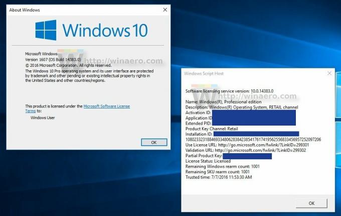 Windows 10 build 14383 χωρίς ημερομηνία λήξης