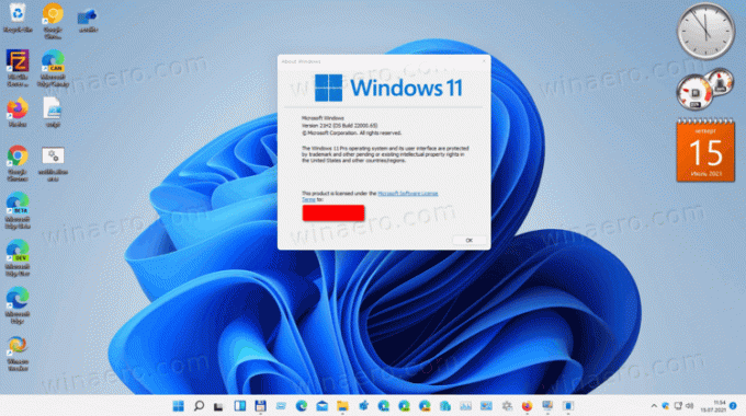 أدوات سطح المكتب والشريط الجانبي لنظام التشغيل Windows 11