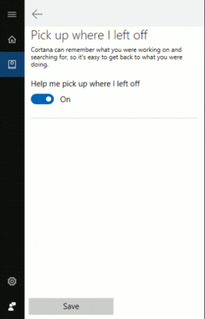 Windows 10 Reprenez là où vous vous êtes arrêté