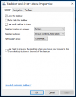 Optionen für klassische Taskleistensymbole im Infobereich in Windows 10